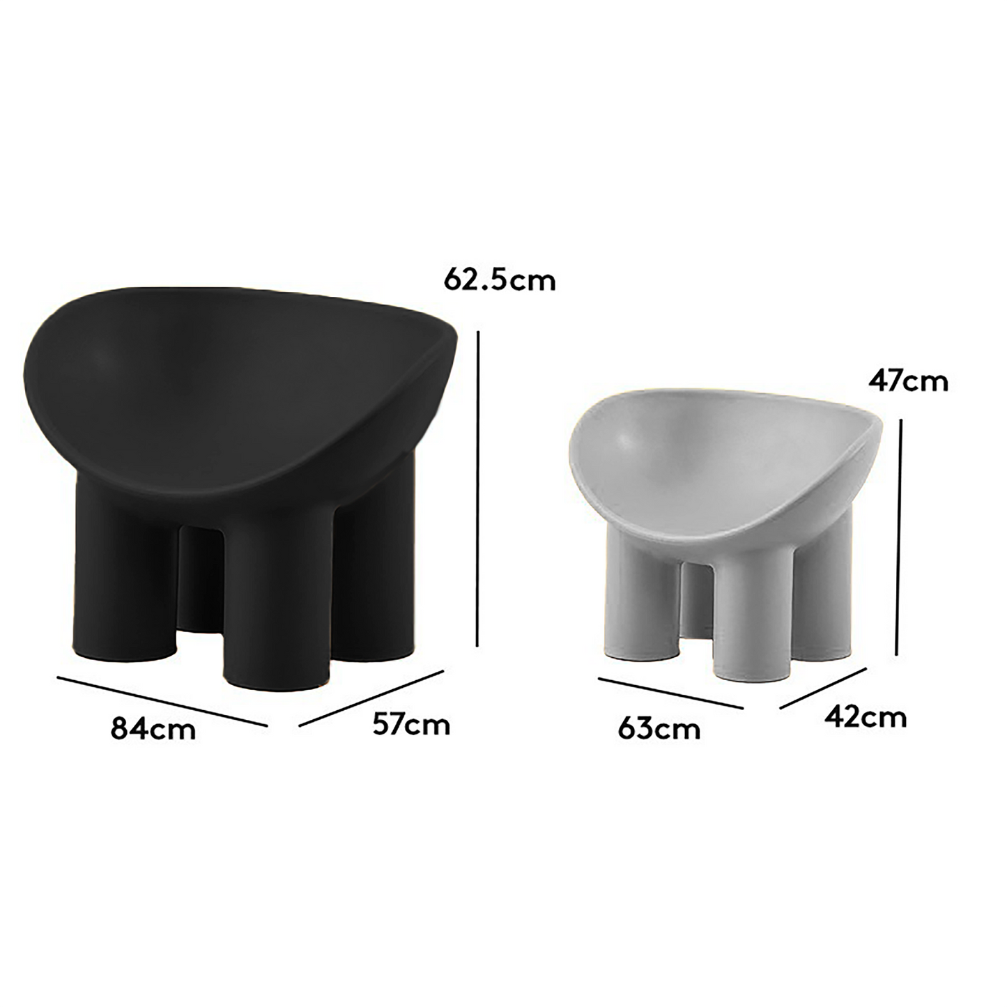 Silla Escultural Roly Poly – Tamaño G (Grande) - Arte y Funcionalidad en una Pieza Única